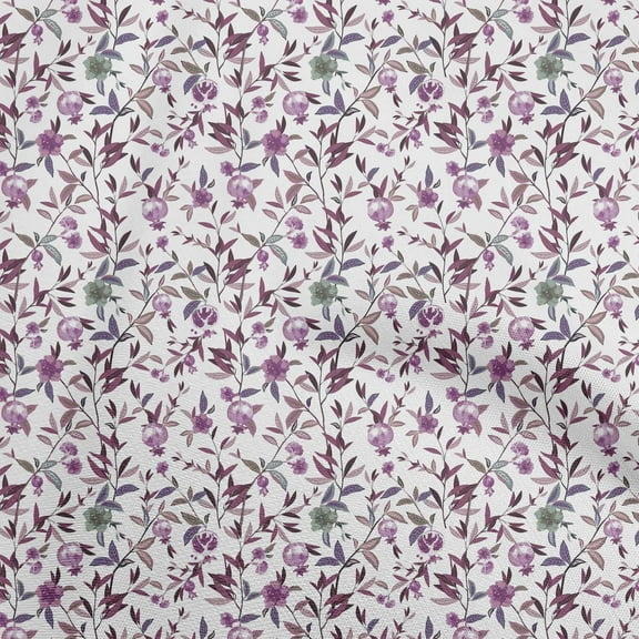 oneOone Cotton Flex White Fabric Asian Suzani Quilting Supplies Print Sewing Fabric By The Yard 40 Inch Wide