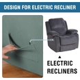 thumbnail image 4 of Super Stretch Recliner Couch Covers Chair Cover Form Fitted Non Slip Reclining Slipcovers for Standard Large Recliner, Soft Thick, 4 of 7