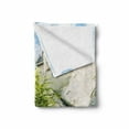 thumbnail image 2 of Wizard Soft Flannel Fleece Throw Blanket, Witchcraft School and Wizard Castle in Woods Replica in Japan Picture Print, Cozy Plush for Indoor and Outdoor Use, 50" x 70", Green Blue Beige, by Ambesonne, 2 of 6