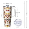 thumbnail image 3 of Fall 40oz Vacuum Insulated Tumbler Stainless Steel Travel Cup Handle Flip Straw Lid Leak Proof Gift for Men Women Travel Must Haves, 3 of 5