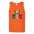 thumbnail image 2 of Wild Bobby Mexican King Latin Pride Men Graphic Tank Top, Orange, Medium, 2 of 5