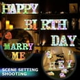 thumbnail image 7 of EONQY Alphabet Letter Lamp, Colorful Light up Letters Led Marquee Letter Lights Battery Powered Light Up Number Sign Night Light for Party Christmas Lamp Home Bar Decoration, 7 of 7