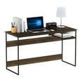 thumbnail image 3 of Furinno Moretti Modern Lifestyle Study Desk, 52, Columbia Walnut, 3 of 6