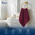 thumbnail image 6 of Linteum Textile Supply 12x12 Washcloth (Burgundy) – 100% Ring Spun Cotton Zero Twist Towels | Absorbent, Quick Dry, Durable for Bathroom, Spa, Gym (12 Pack), 6 of 6