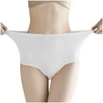 thumbnail image 2 of Lopecy-Sta Womens Panties Gift for Mother 2PC Fashion High Waisted Underwear Seamless Womens Underwear Breathable Wide Gusset Panties, 2 of 9