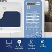 Brother CP80X Computerized Sewing Machine and 5300A Hardcase for Carrying and Storage