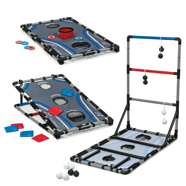 EastPoint Sports 3in1 Tailgate Game Set Cornhole, Ladderball