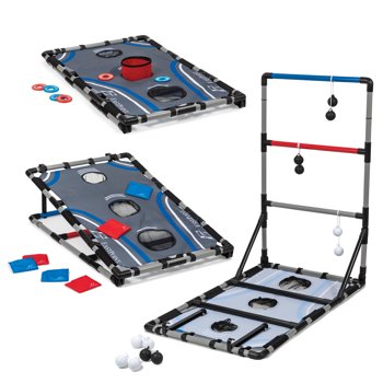 EastPoint Sports 3-in-1 Tailgate Game Set - Cornhole, Ladderball, Washer Toss