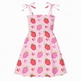 thumbnail image 1 of Gubotare Robe d'Été pour Filles Robes pour Filles Robe pour Tout-Petites Décontractée de Fête à Imprimé Robe Trapèze Robe d'Été 4T 5T (Rose, 4-5 Ans), 1 of 3