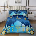 thumbnail image 1 of Erosebridal Dreamy Castle Coverlet Set King, Floral Flower Bedding Set, Ramadan Theme Decor 3pcs, 1 of 5