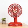 thumbnail image 6 of Partheme Cartoon Desktop Fan, a USB Rechargeable Desk Breeze and 3 Speed Personal Air Circulator. A Mother’s Day Home Office Cooling Gift and a 4th of July Bedroom Heat Relief Companion, Red, 6 of 6