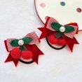thumbnail image 1 of Paquete de 2 lazos para el pelo de color caramelo con forma de corazón para niña, banda de goma estilo cola de caballo doble, accesorios para el pelo, 1 of 6