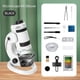 thumbnail image 2 of Kit de Microscopio CientíFico para NiñOs 60-180X, Mini Microscopio Educativo de Bolsillo para TeléFono Inteligente con Luz LED + Negro, 2 of 5