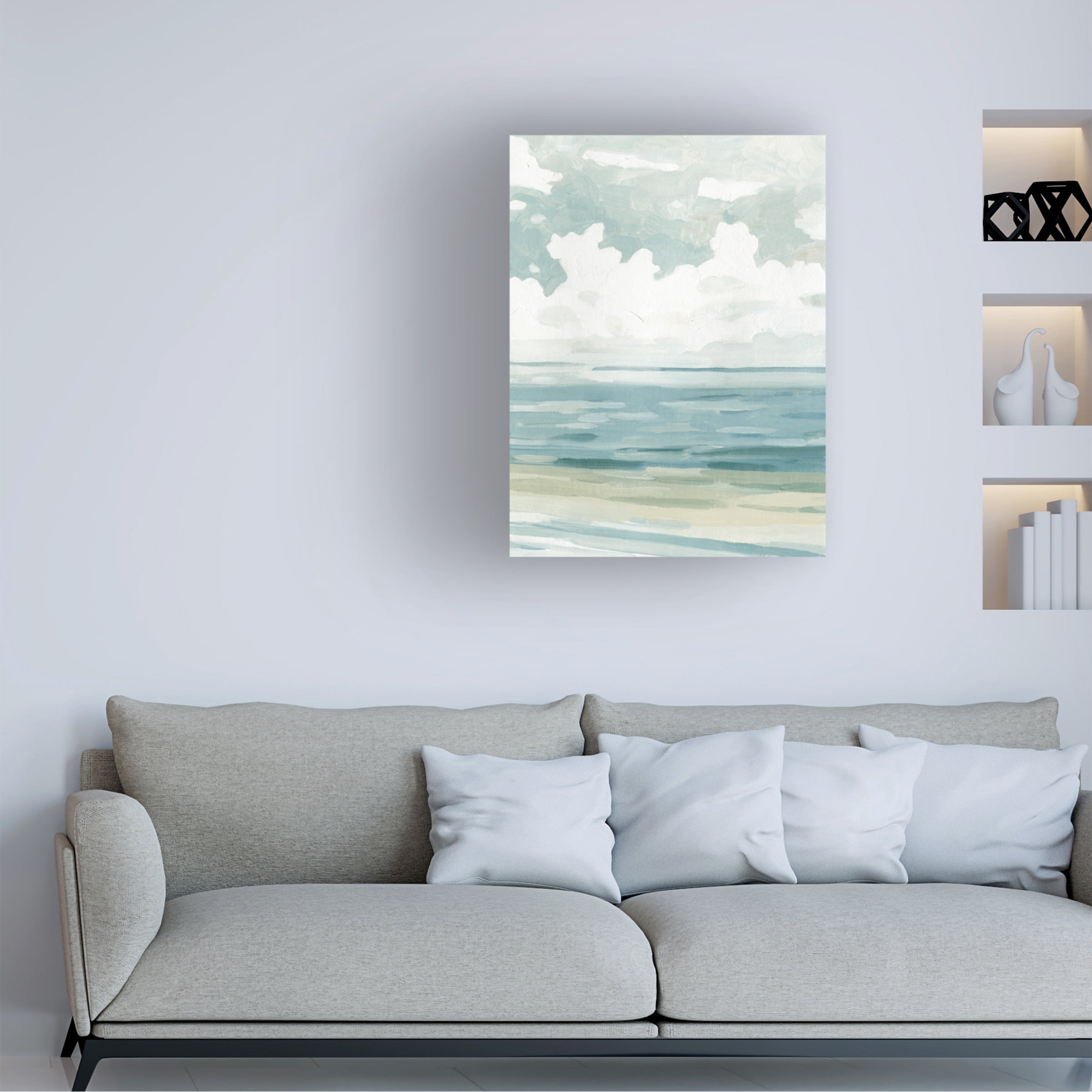 Emma Caroline 'Soft Pastel Seascape II' Canvas Art