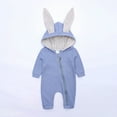 thumbnail image 2 of Toddler Kid Jumpsuit Pants Clothes Infant Baby Boys Girls Rabbit Ears Hooded Romper Jumpsuit Outfits Summer Jumpsuit For Girls Boys, 2 of 9