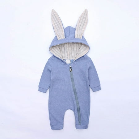 

Simplmasygenix Children s Day Baby Romper Clearance Infant Baby Boys Girls Cartoon Rabbit Ears Hooded Romper Jumpsuit Outfits