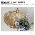 thumbnail image 6 of KONTONTY 2Pcs Khaki Rattan Flower Baskets Handwoven with Handle for Wedding Banquet and Storage Use, 6 of 8