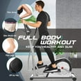 thumbnail image 5 of ANCHEER Exercise Elliptical Machine with 8 Resistance Method, 15" Stride Cross Trainer with Pulse Rate Grips, LCD Monitor, Smooth Quiet Driven, 350 lbs Weight Capacity for Home Office, 5 of 9