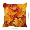 thumbnail image 3 of HBFAGFB Red Leaf Fall Leaves Brown Autumn Maple September Tree October Pillowcase Pillow Decorative Cushion Cover 18x18 Inches, 3 of 3