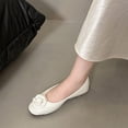 thumbnail image 6 of Round Toe Bowknot Comfortable Women's Casual & Dress Shoes Daily Wear Spring Summer Plus Size Office Work White A 7.5, 6 of 8