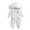 White, variant on GYRATEDREAM Boys and Girls One Piece Snowsuits Overalls Ski Suits Winter Waterproof Coats Jumpsuits for Baby Toddler 1T-5T