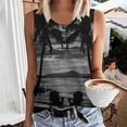thumbnail image 2 of gbyLJF Womens Black Tops Dressy Casual Spandex Tank Top Fitted Workout Tank Tops for Women Womans Tshirt, 2 of 5