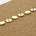 thumbnail image 5 of BAZIC Push Pins Gold Metallic Flat Head Steel Thumb Tacks (200/pack), 2-Packs, 5 of 7