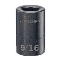 Craftsman Sockets, 1/2" Drive 9/16" SAE Impact Sha CMMT15851