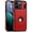 Red, variant on For Apple iPhone 18 Pro Max / iPhone 17 Pro Max Case, PU Premium Leather Slim Shockproof Cover, Brown