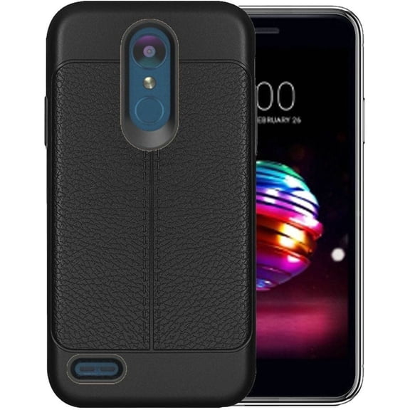 GSA Leather Look Hybrid Case For LG K30/K10 (2018)/Phoenix Plus Black