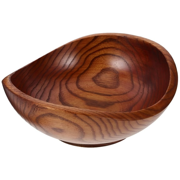ACDANC Solid Wood Fruit Salad Bowl Yuanbao Jujube Creative Snack Seasoning Style Five Serving Bowls Large Noodles Wooden