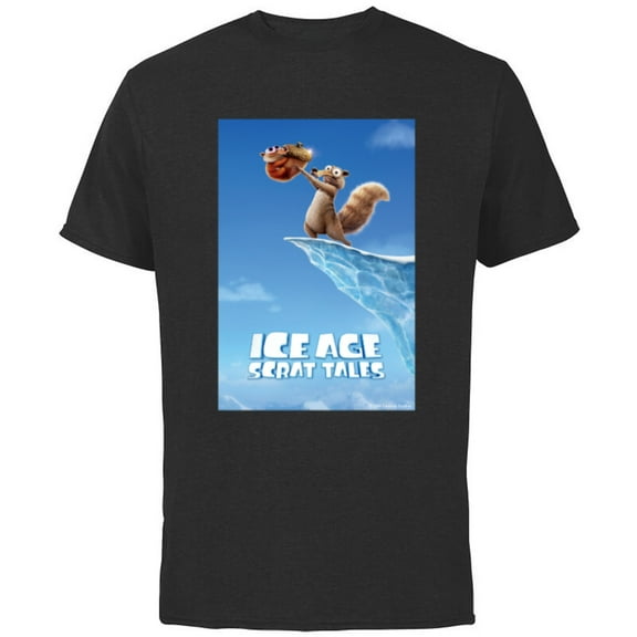Ice Age: Scrat Tales Poster - Short Sleeve Cotton T-Shirt for Adults - Customized-Black