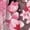 Cherry Blossom, variant on Flames 3/4 Length Sleeves Sun Dresses Women Summer Maxi Dress Casual V Neck Wrap Dresses Cozy Soft Ankle Length A-line Dress Elegant Long Sundresses with Pockets