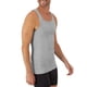 thumbnail image 4 of Hanes Camisetas sin mangas de algodón ligero acanalado que absorbe la humedad para hombre, paquete de 6, negro/gris, surtido de 6 unidades, 3XL, 4 of 8