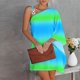 thumbnail image 2 of Mujeres verano sexy fuera del hombro casual impreso suelto media manga sling vestidos Fridja hj1228, 2 of 7