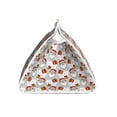 thumbnail image 3 of Lsque Christmas Santa Claus Printed Long Tissue Box Cover Holder, Facial Paper Organizer Dispenser,Triangle with Bottom Belt, PVC Leather Decorative Organizer, 3 of 9