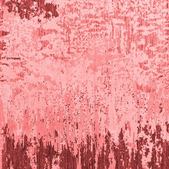 Ahgly Company Indoor Square Abstract Red Modern Area Rugs, 5' Square