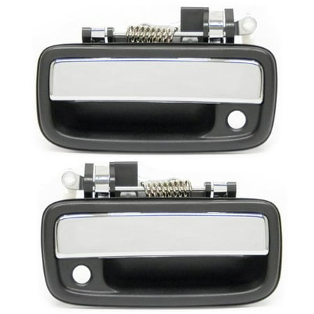 1995 2004 Toyota Tacoma Pickup Truck Front Outside Outer Exterior Chrome Door Handle Pair Set Left Driver And Right Passenger Side 1995 95 1996 96