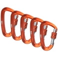 thumbnail image 1 of Clips de Mosquetón de 5 piezas con compuerta de bloqueo de tornillo Clips de mosquetón de alta resistencia 12KN para hamacas Camping Senderismo Maboto Clips de mosquetón, 1 of 7