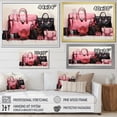 thumbnail image 4 of Designart "Bags Glamour Pink Designer wall art I" Fashion Floater Framed Canvas Print, 4 of 7