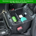 thumbnail image 3 of 4PCS Center Console Organizer for 2018-2022 2023 Jeep Wrangler JL JLU and Gladiator JT Accessories Gear Shift Side Tray Organizer,Hanging Armrest Storage Box (Not for JK/JKU), 3 of 6