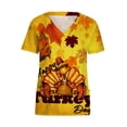thumbnail image 1 of Pntutb Blusa de manga corta con cuello en V para mujer con bolsillos Pntutb Pntutb-3652, 1 of 4