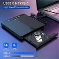 thumbnail image 2 of USB 3.0 Type-c External DVD RW CD Drive Burner Reader Player, 2 of 5
