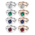 thumbnail image 3 of K-KED Bezel 1 Carat Round Moissanite Open Solitaire Ring Sterling Silver GRA Certified, 3 of 9