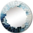 thumbnail image 2 of DESIGN ART Designart "Coastal Waves Rhythmic Coastal II" Nautical & Beach Modern Wall Mirror 24in.x24in., 2 of 4