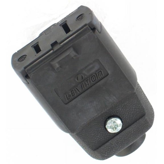 Leviton 102-P 2-Wire Connector, Light Duty Polarized, Brown