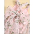thumbnail image 6 of Bagilaanoe Newborn Summer Outfits Baby Girl Rompers Dress Flower Embroidery Sleeveless Bodysuits 3M 6M 9M 12M 18M Infant Patchwork A-line Dresses, 6 of 9