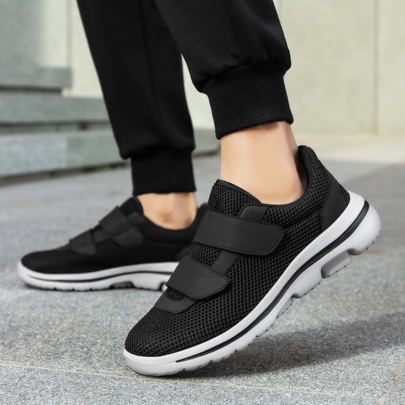 Win s Way Women's Wide Fit Slip-On Sneakers, Breathable Soft Sole Walking Shoes for Daily Leisure