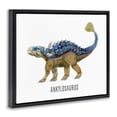 thumbnail image 3 of Stupell Industries Contemporary Ankylosaurus Dinosaur Learning Black Floating Frame Canvas Art, 21 x 17, by Brett Blumenthal, 3 of 8