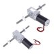 thumbnail image 2 of Worm Gear Motor Right and Left Hand Coaxial M8 Shaft 2480 Motor with FlangeSpeed Reduction Rate 500, 2 of 4